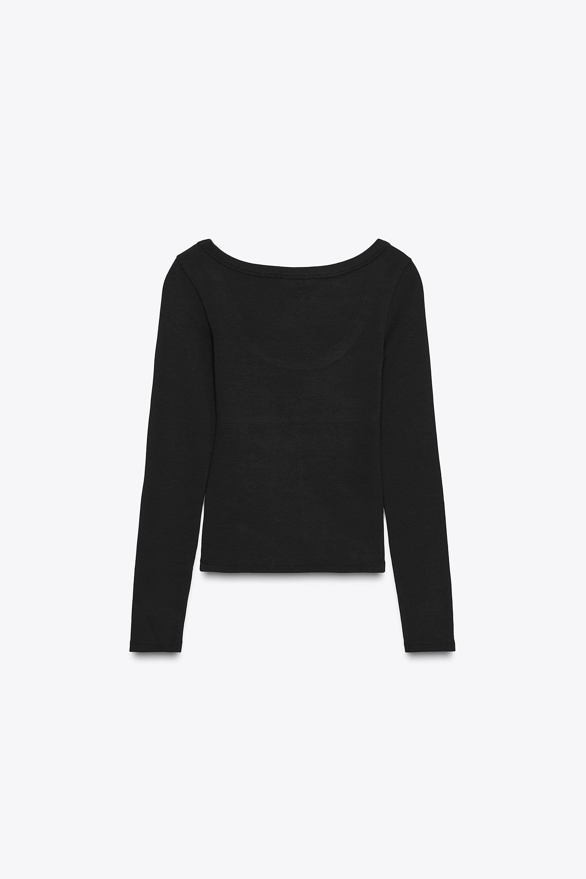 LONG SLEEVE RIB T-SHIRT